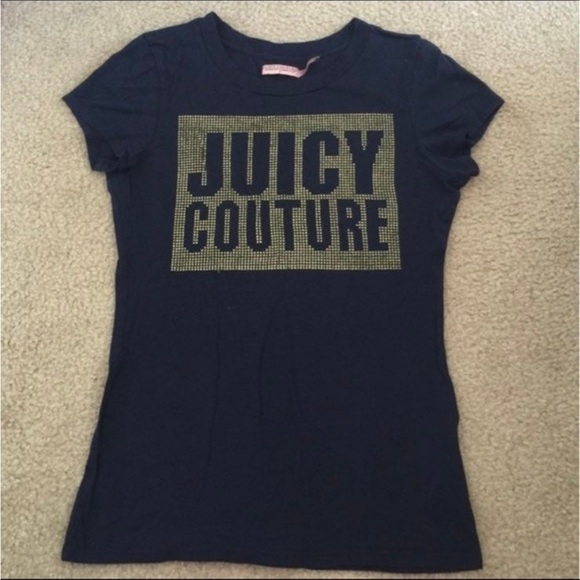 Juicy Couture Tops - Juicy Couture midnight blue graphic T-shirt